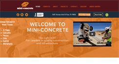Desktop Screenshot of miniconcrete.com