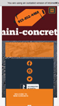 Mobile Screenshot of miniconcrete.com