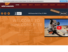 Tablet Screenshot of miniconcrete.com
